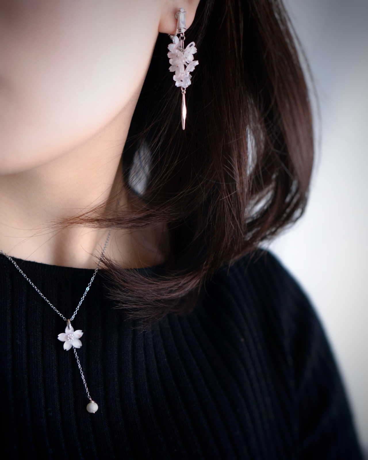 桜と一滴　necklace