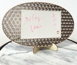 ポストカード(淡桃)　「天の川 milky way」