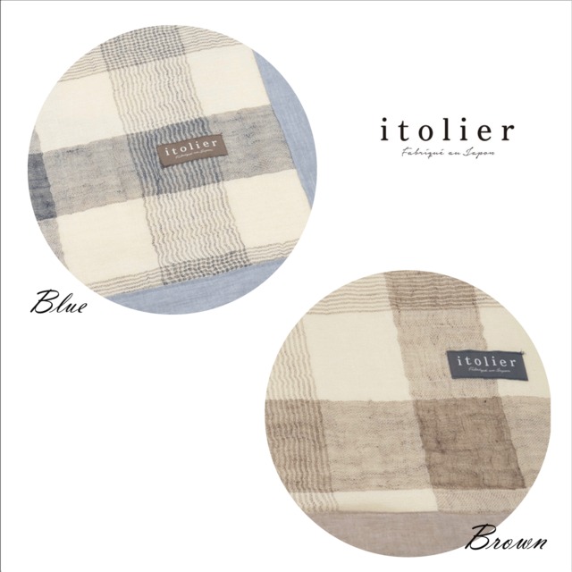 ＜itolier＞ ソフトガーゼケット「麻混」nishikawa