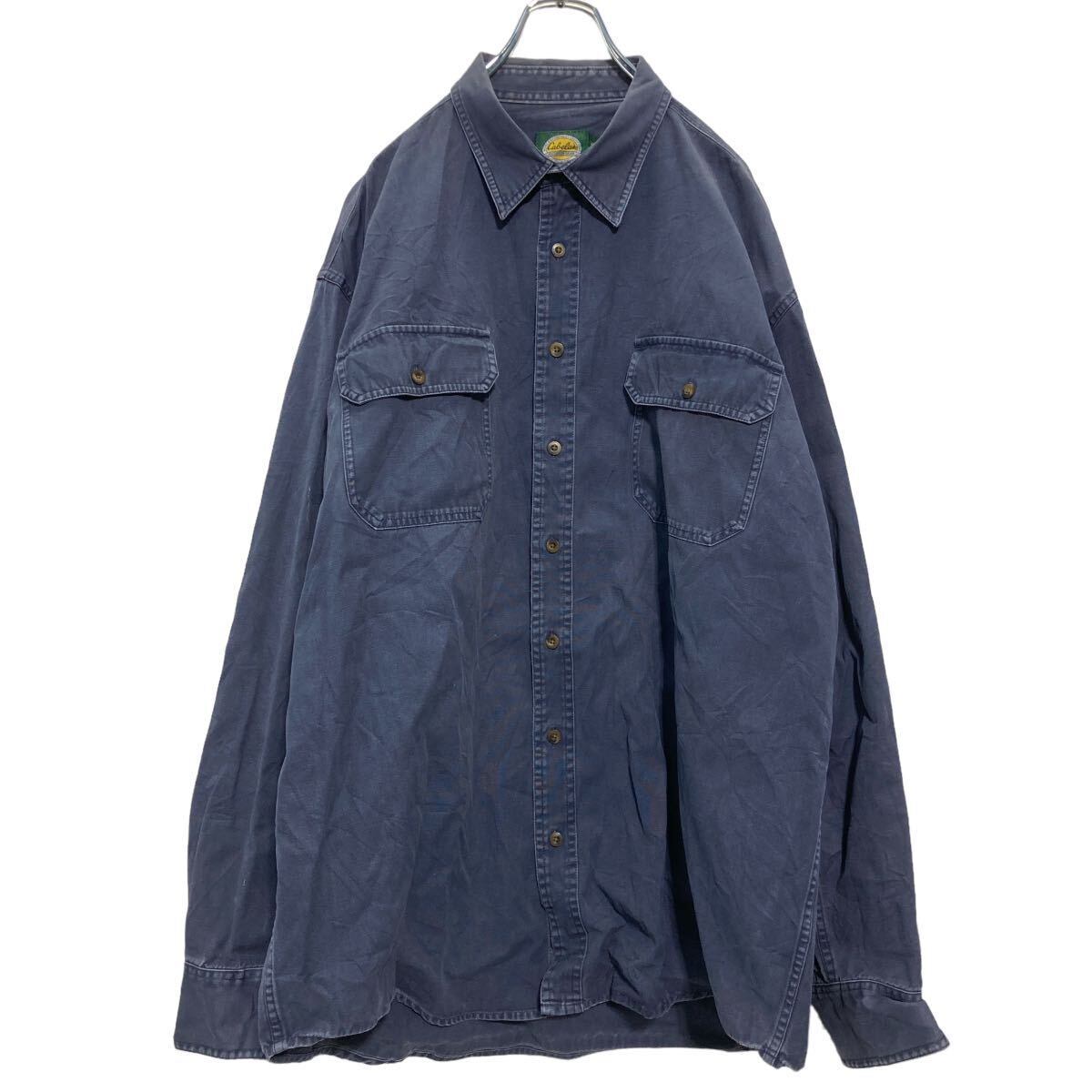 Cabela's 長袖 無地 ワークシャツ XL TALL カベラス ビッグ Cabela's 長袖 無地 ワークシャツ XL TALL カベラス ビッグ