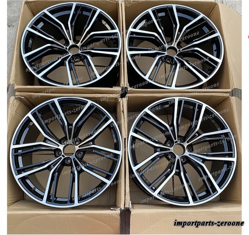 22インチ 新品 コンケーブ スタイル ホイール 2019+ BMW X5 2020+ X6 5x112 701 4 本セット -BRN-12128ー2