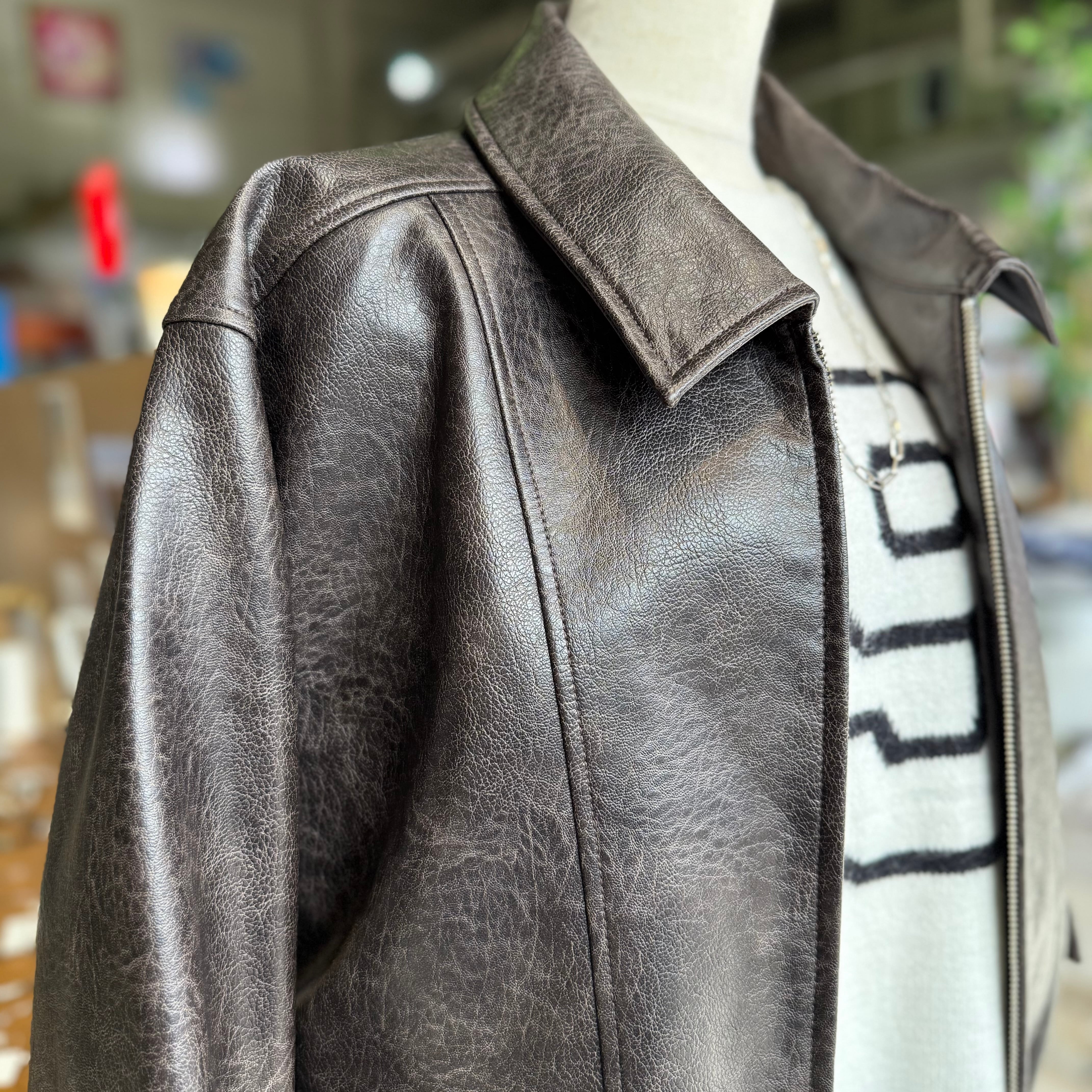 MICALLE MlCALLE ミカーレミカーレ フェイクレザージャケットMMH106JDC