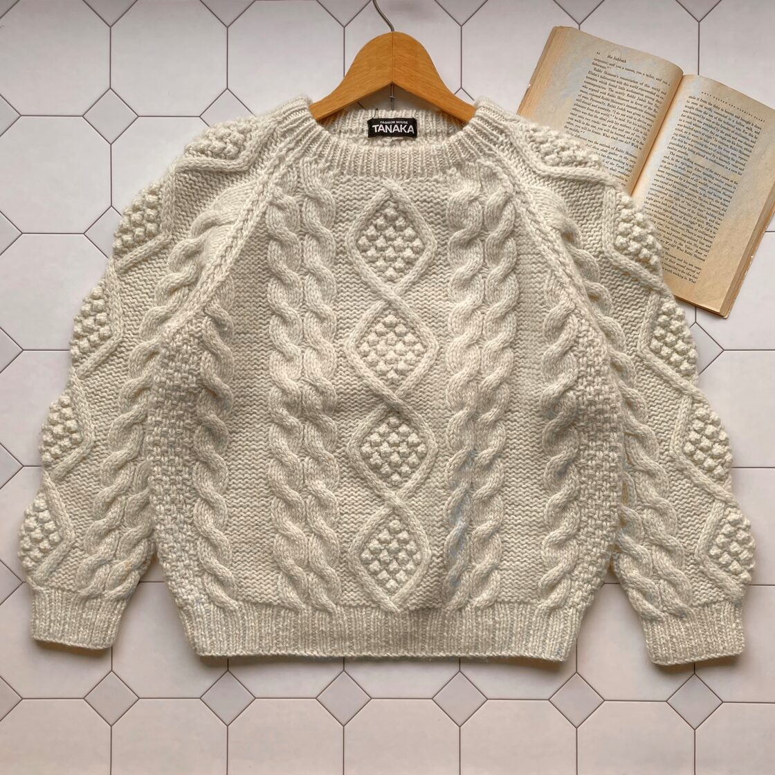 compact fisherman sweater 〈レトロ古着 コンパクト フィッシャーマン 