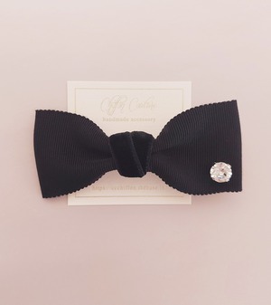 【ヘアクリップ】mix ribbon