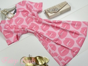 ★11号☆可愛いプリントスカ－フワンピ－ス(OPN7851) 