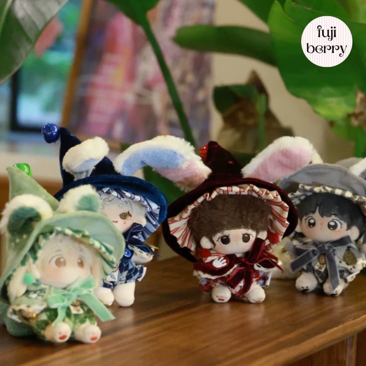 10cmぬい服】うさぎ&猫 まほうがっこうのコーデ 10cm着せ替え 10cmぬい服】うさぎ&猫 まほうがっこうのコーデ 10cm着せ替え