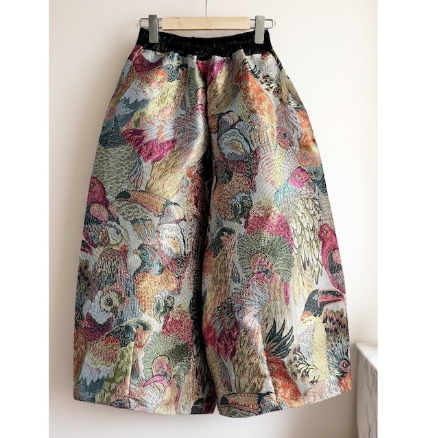 vintage bird jacquard wide pants＜p3063＞