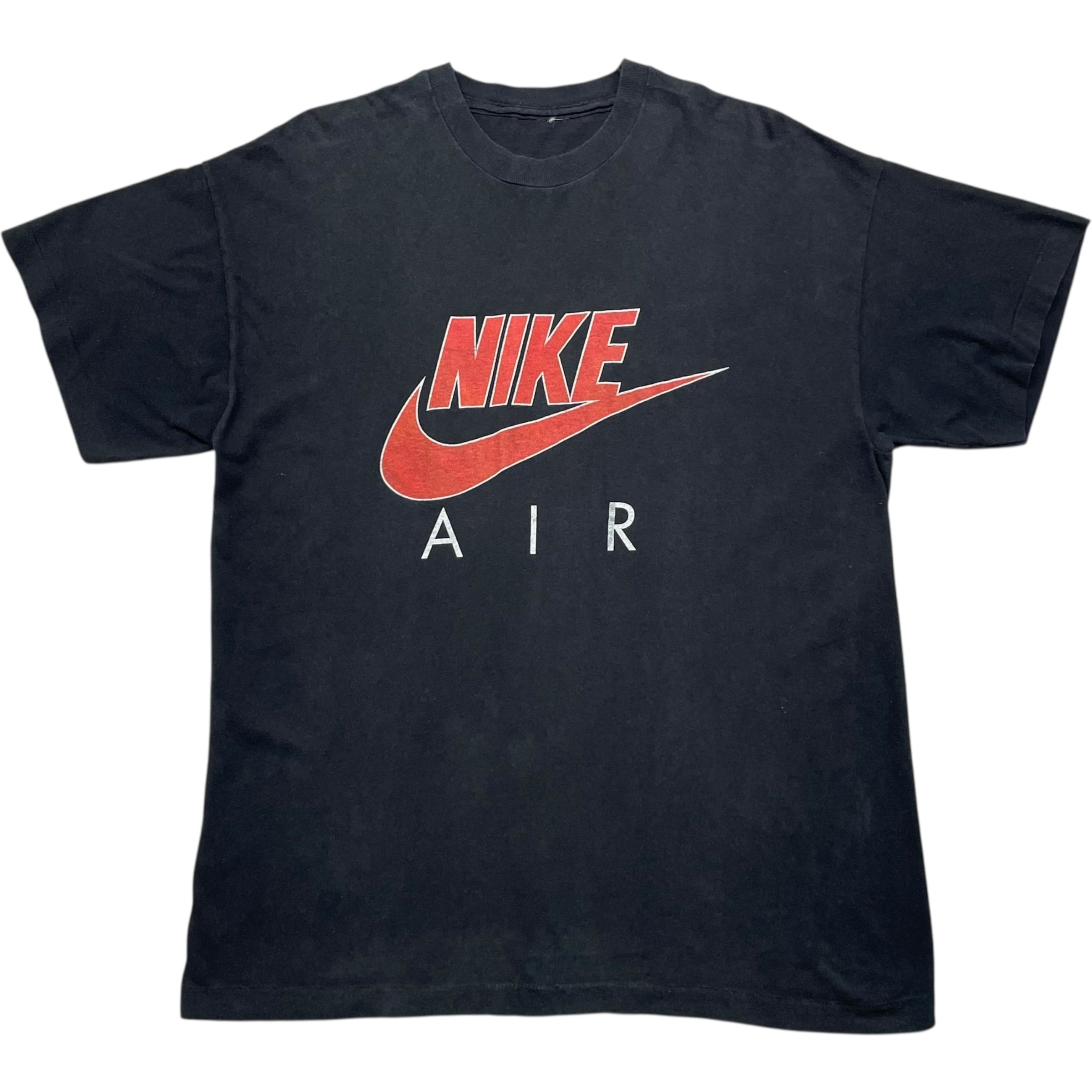 《XL》 NIKE ナイキ Tシャツ プリントロゴ シングルステッチ ブラック 90年代 vintage no.8004