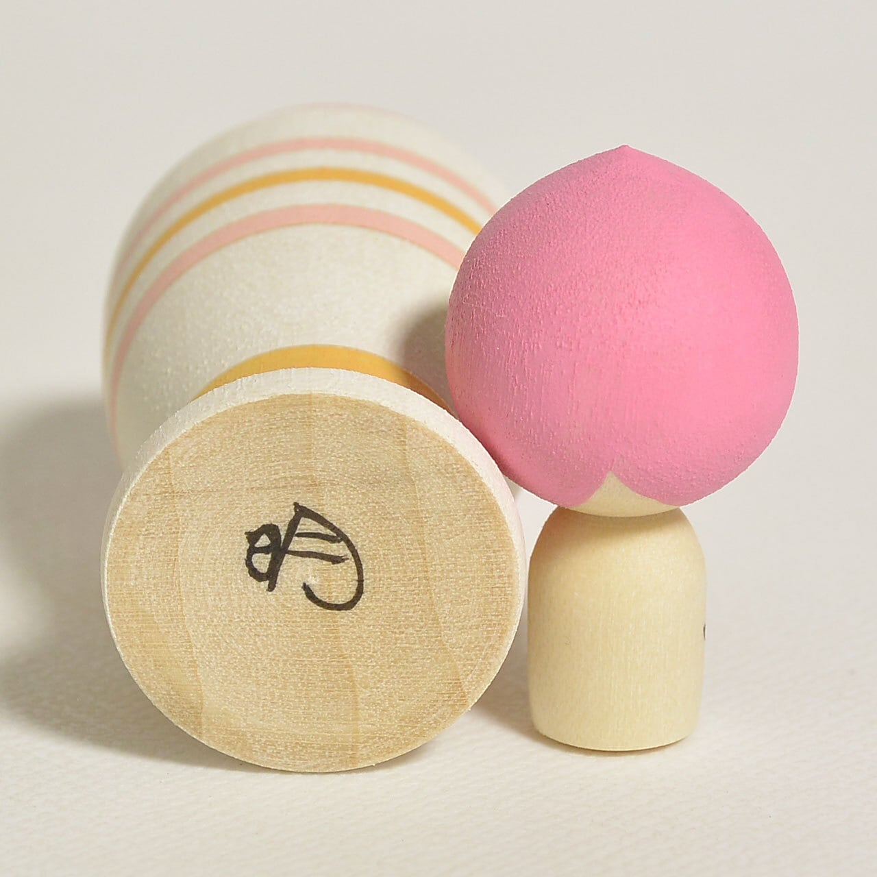ももパフェちゃんこけし 約2寸 約6cm 鈴木明 工人（作並系）#2586