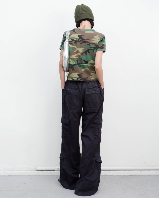 1990s multi-pocket wide-leg trousers