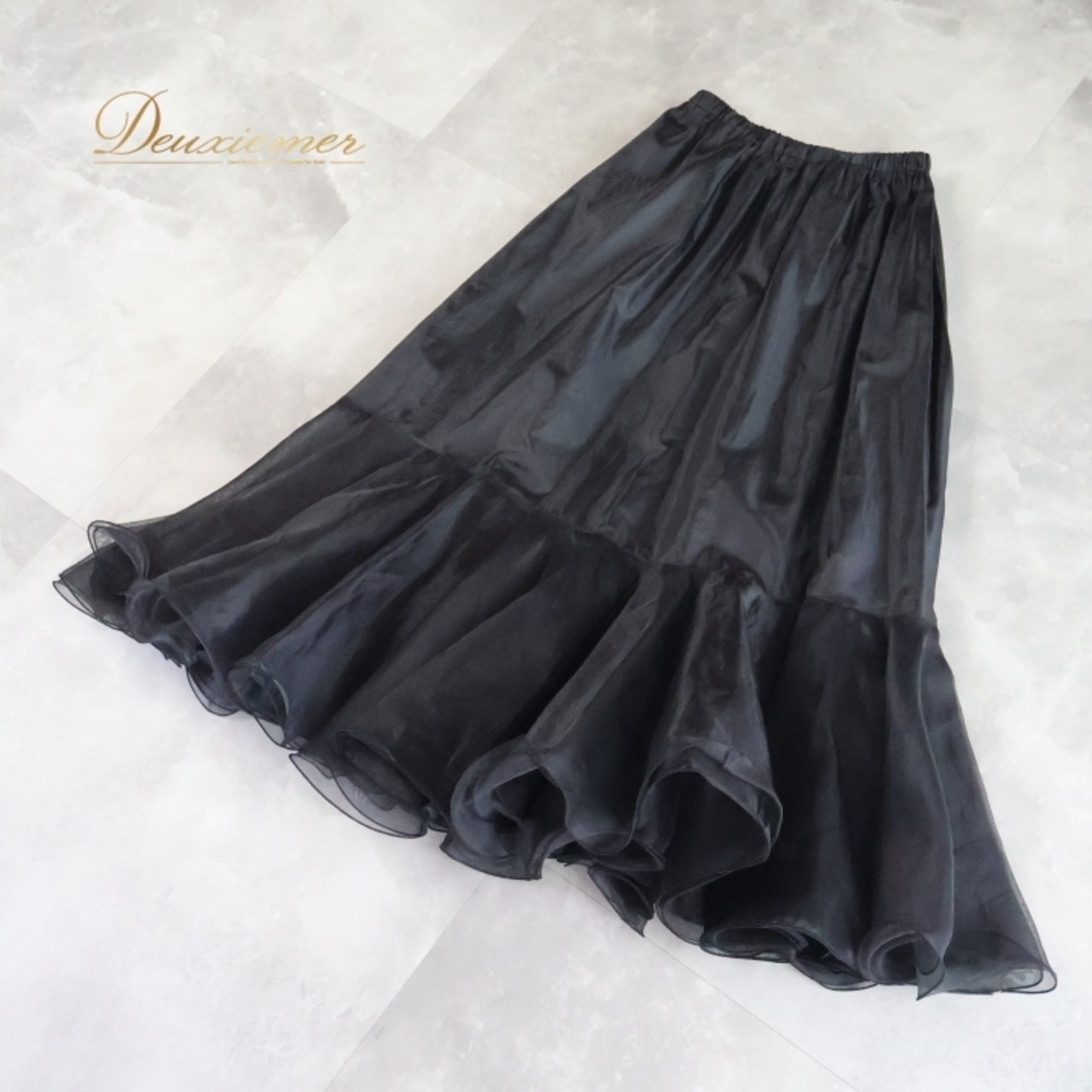 社交ダンス 衣装 スカート パニエ ペチコート ブラック系 チャコット Chacott 黒 無地 シンプル オーガンジー生地 フレア シンプル 上品 大人っぽい 練習着 レッスン着 おしゃれ ふんわり 日本製 ふわっとした裾 トレーニング着 ダンスレッスン お洒落 黒いスカート 大人スタイル パーティー衣装 フォーマル服 エレガント シフォン素材