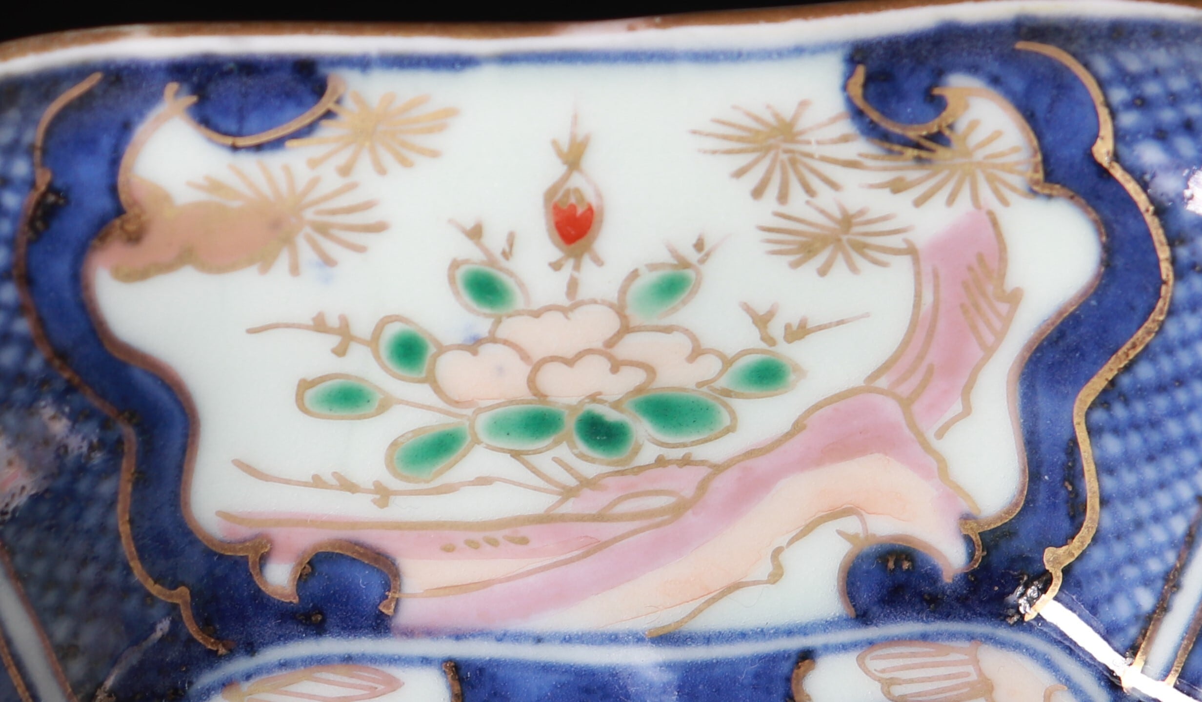 古伊万里色絵草花文入角角なます皿 5客組 | KATAKAGO_TOKYO