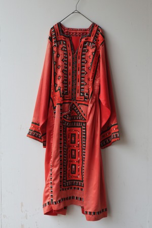 70s-80s satin balochi dress