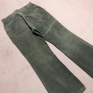 1970'S LEVI'S 646 LIGHTGREEN CORDUROY PANT