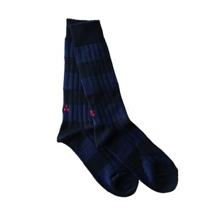 "Ivy Border -black-" Socks 