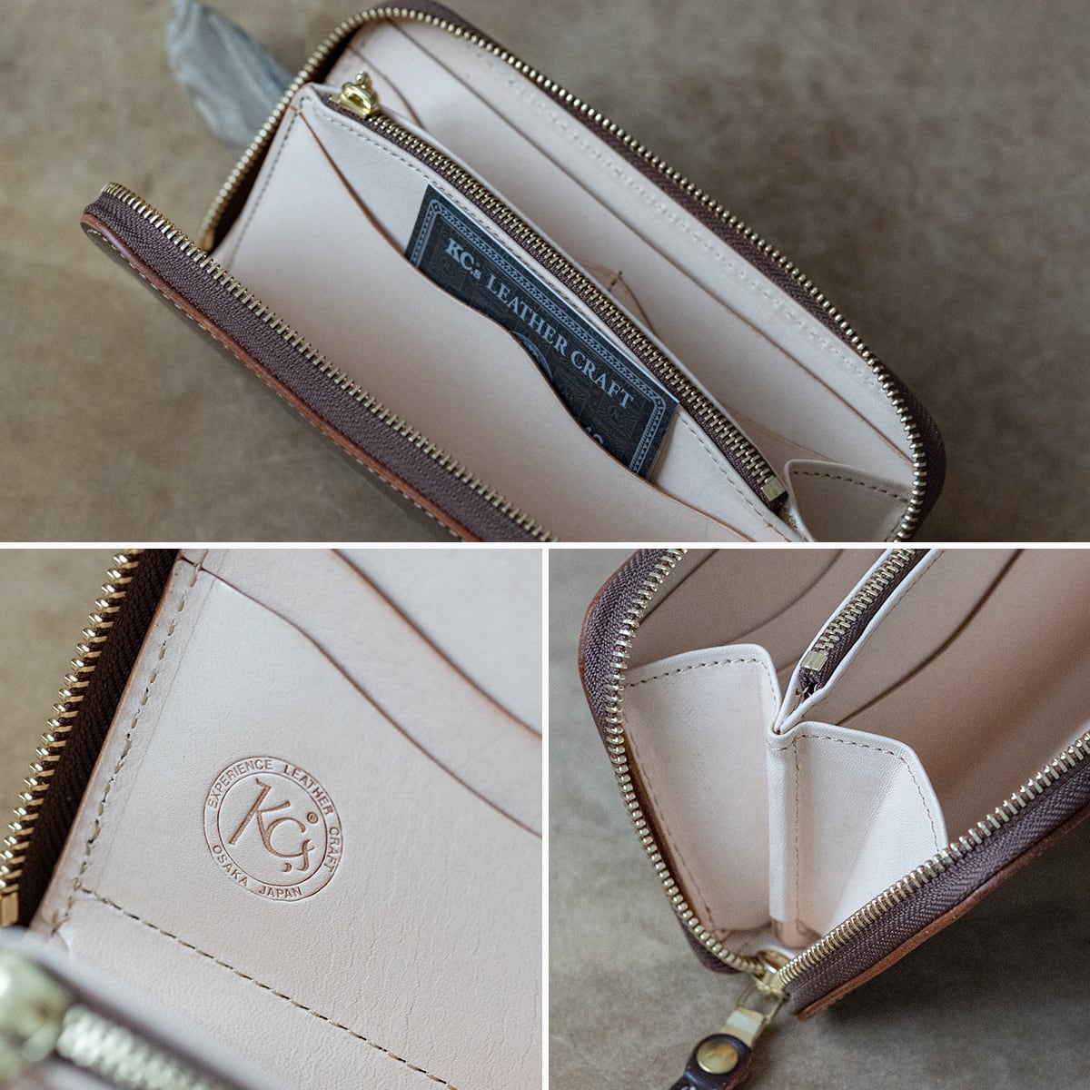 ウォレット ラウンドジップ2 カウハイド | ケイシイズ 【公式