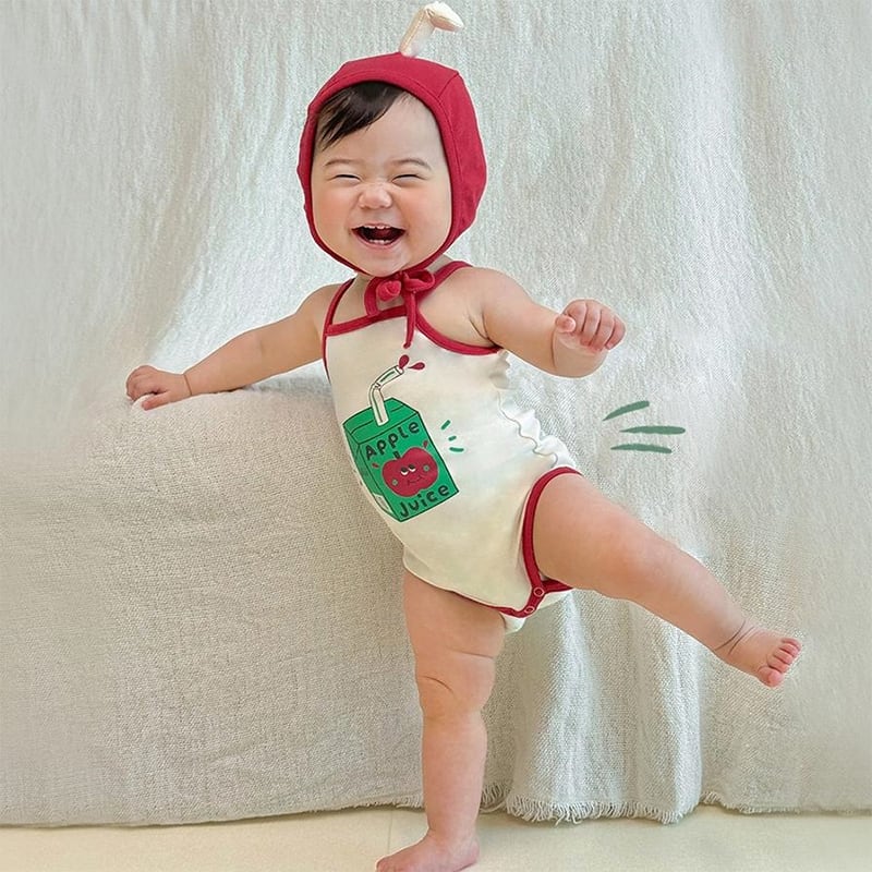 BABY】記念日用 牛乳ロンパース | 韓国子供服通販 - Baker