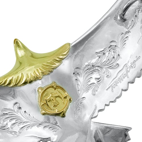 鷲見太郎 Pendant ペンダント】唐草彫アラベスクイーグルペンダント