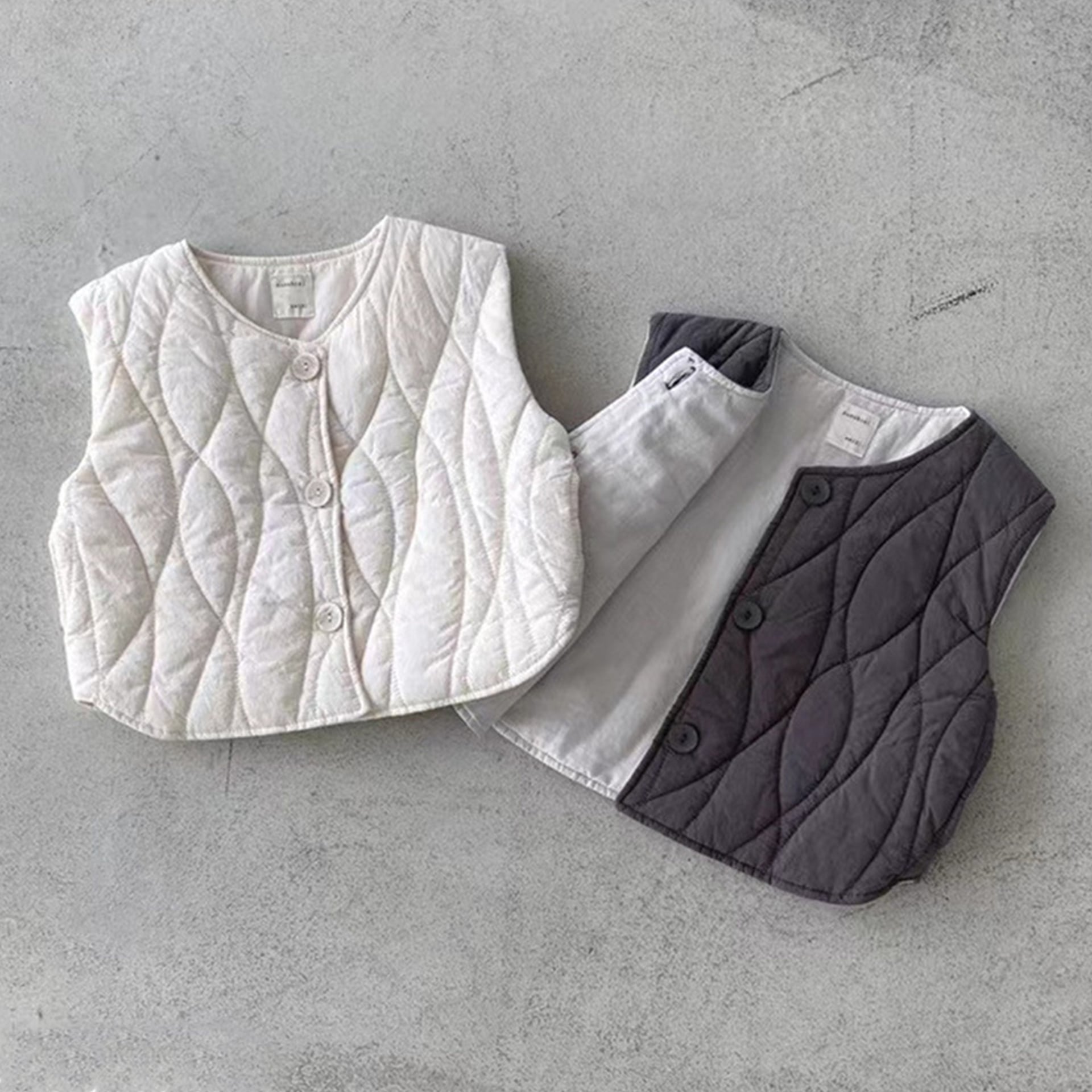 【BABY】韓国風 フワフワベスト