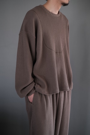 REFOMED / AZEAMI THERMAL TEE "BROWN"
