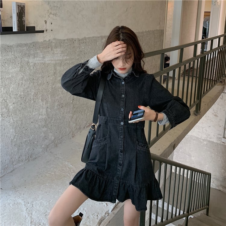 ワンピース レディース デニムワンピース ミニ丈 ショート丈 ワンピース レディース デニムワンピース ミニ丈 ショート丈