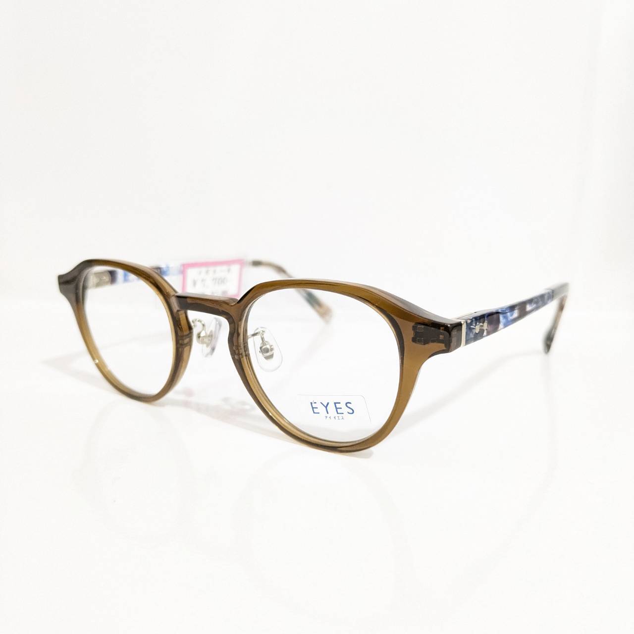 【EYES】クラウンパントセルフレーム クリアブラウン