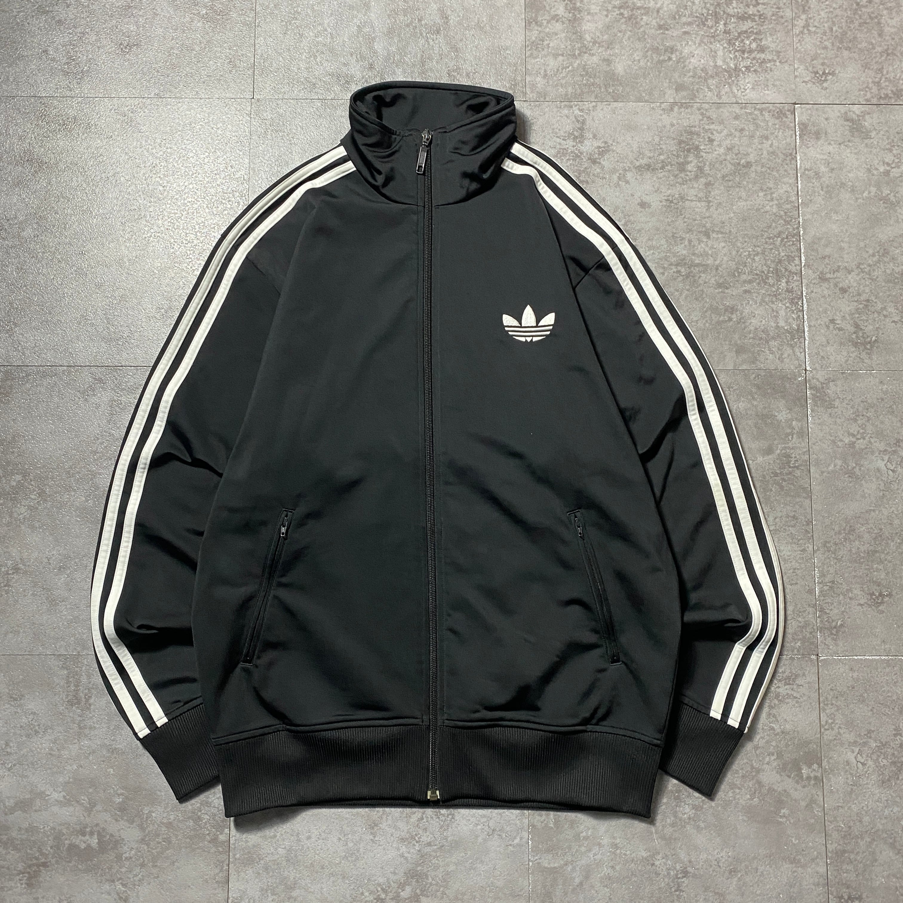 adidasアディダストレフォイル刺繍ロゴジャージ トラックジャケットL 