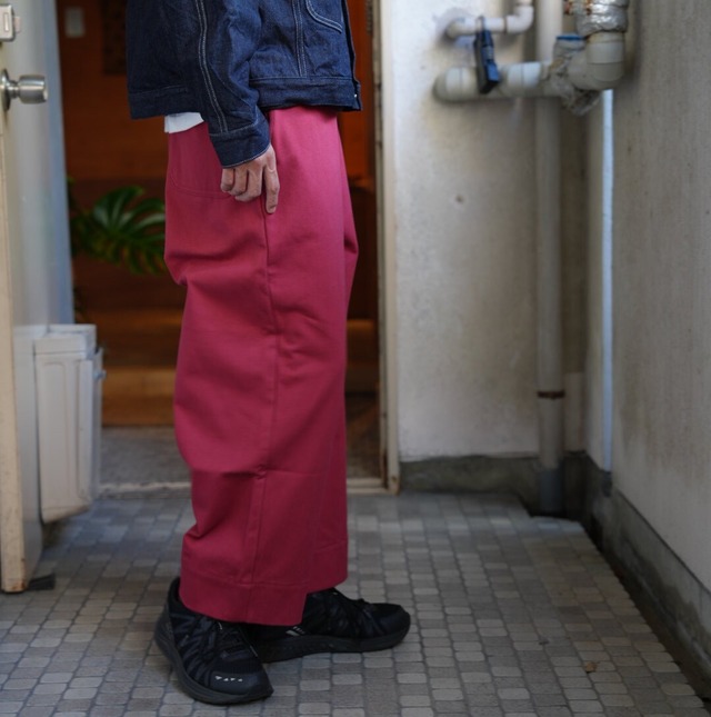 TUKI(ツキ) / s/s WIDE WORK -red-(0169)