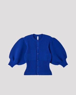 【CFCL】FLUTED SHORT PUFF SLEEVE CARDIGAN