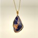 サンセットソーダライト　女神巻きペンダントトップ　Sunset sodalite pendant