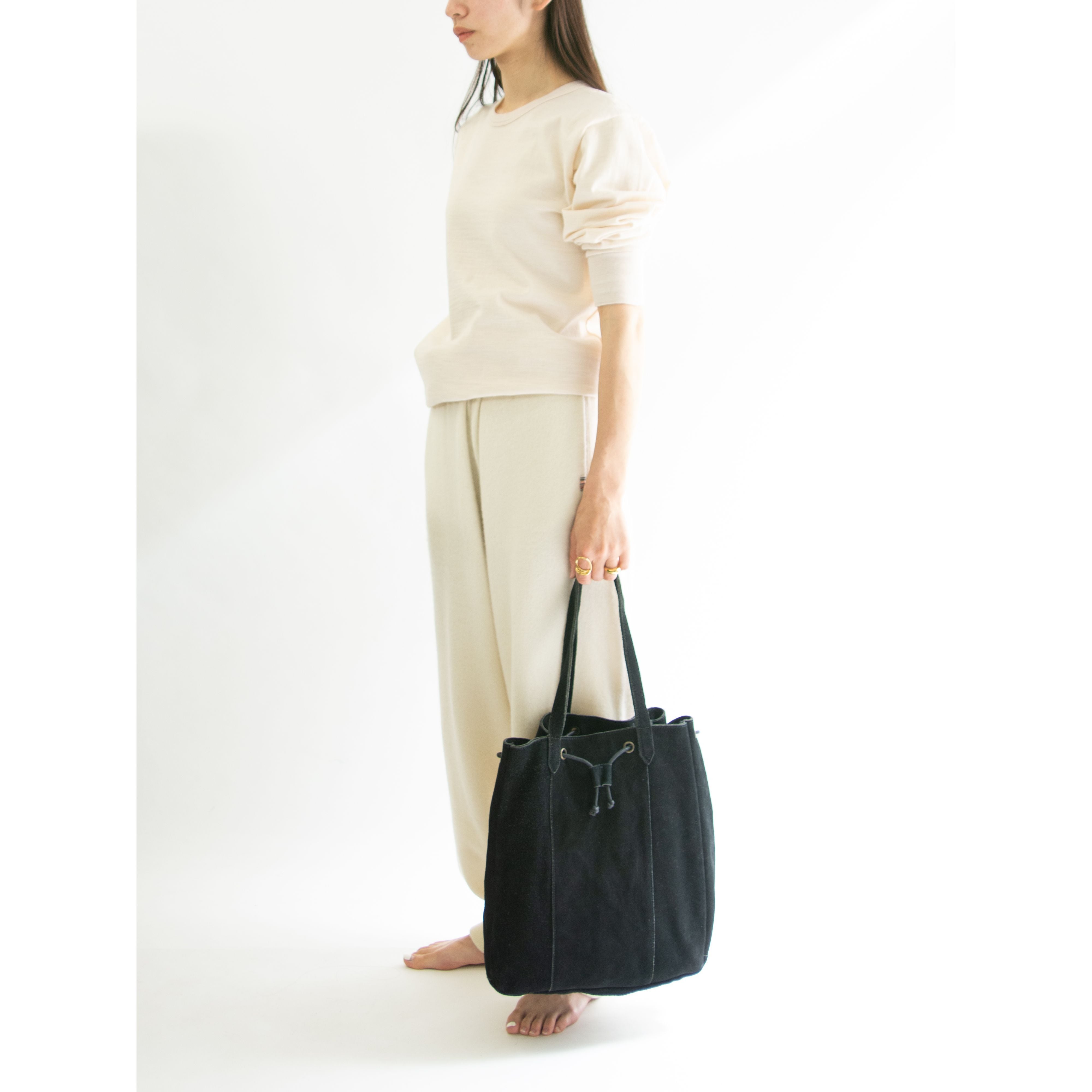 【Unknown brand】Suede leather tote bag（スエード レザートートバッグ）1b