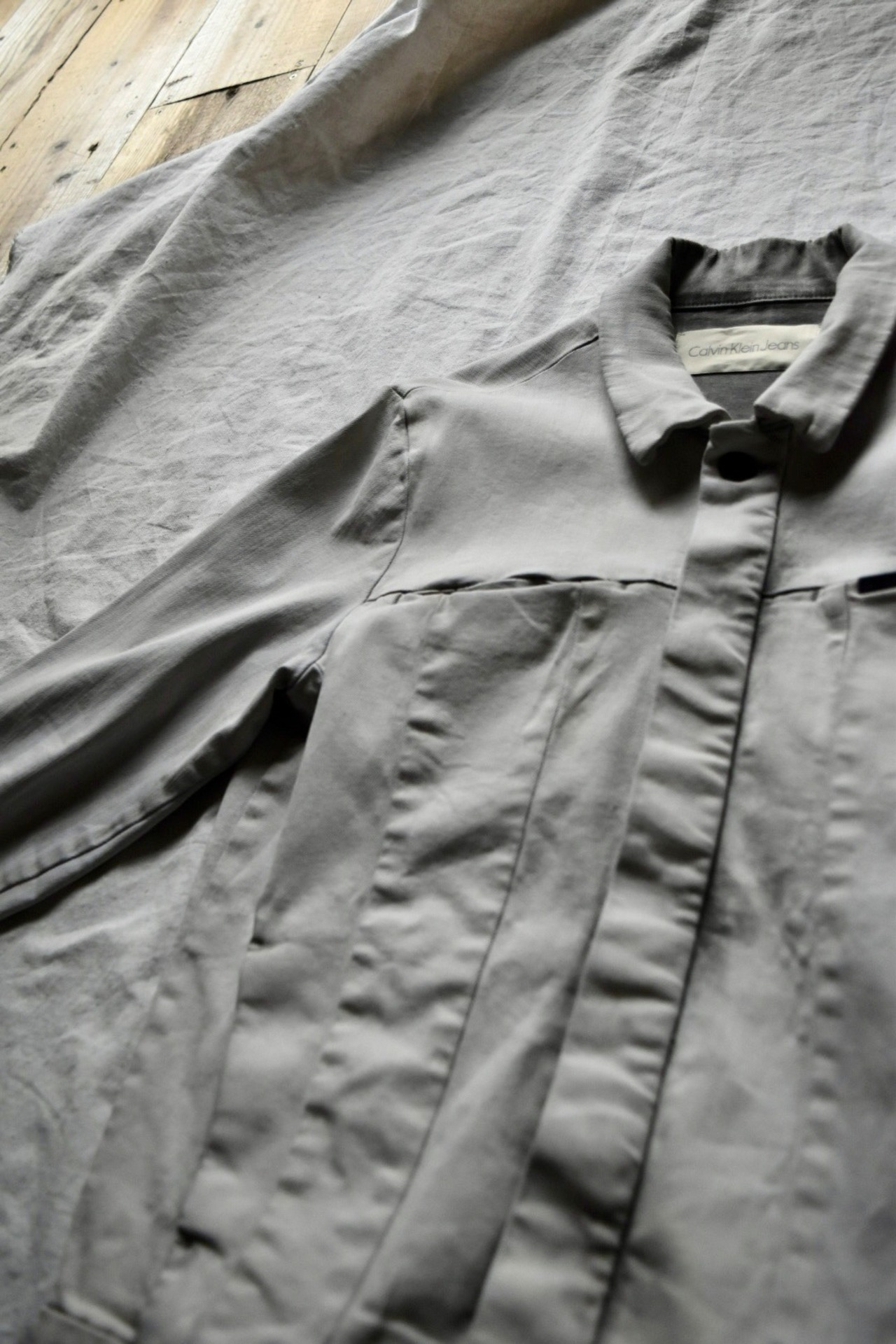 "Calvin Klein" Acid gray denim jacket