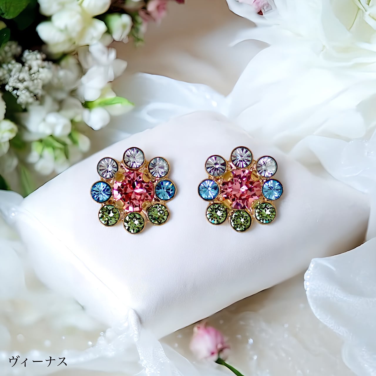 小花ピアス | MAKI NUMOTO (マキ ヌモト) ｜コスチュームジュエリー