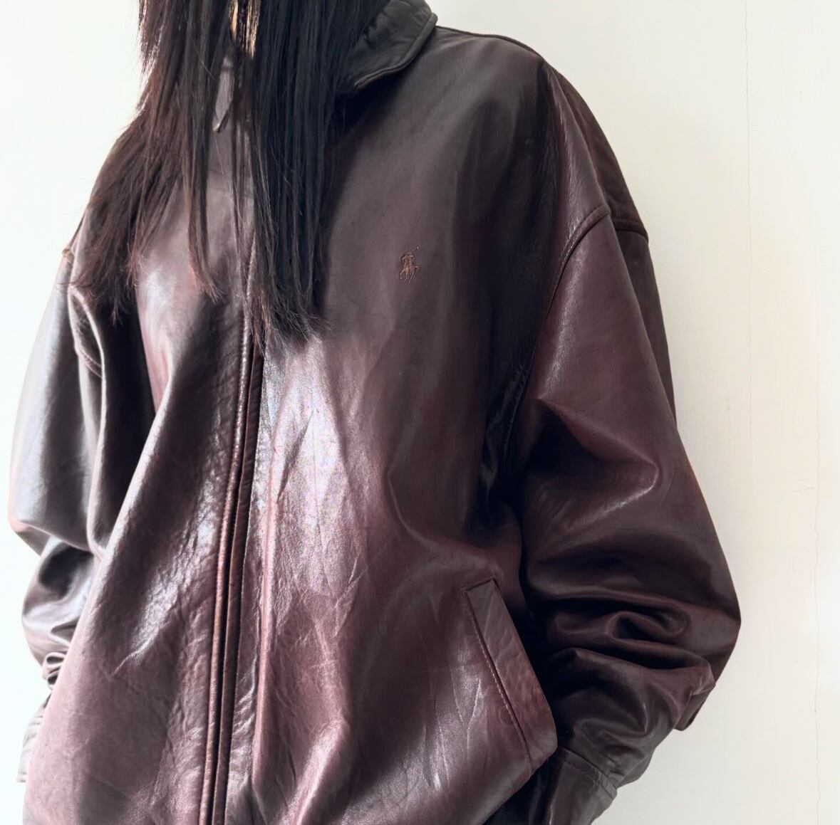 Ralph Lauren- 90's leather swing top | ROOT online