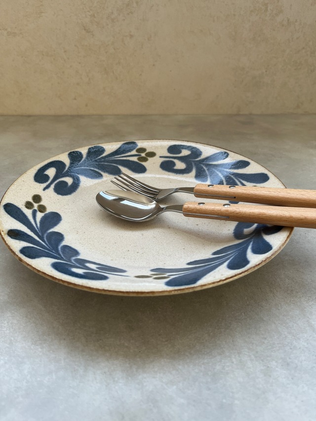 琉球三味芽吹き反型7.0皿