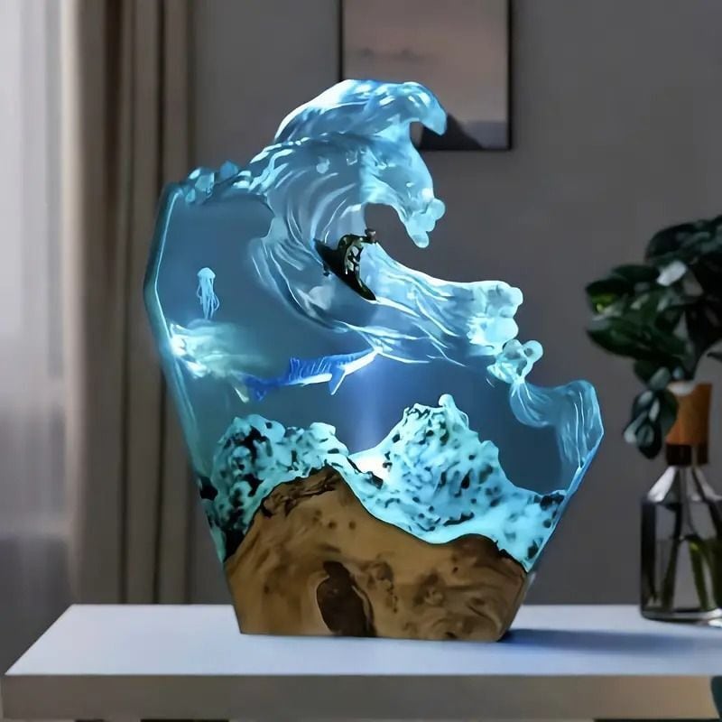 ナイトライト 海 波 オーシャン おしゃれ かわいい インテリア ランプ