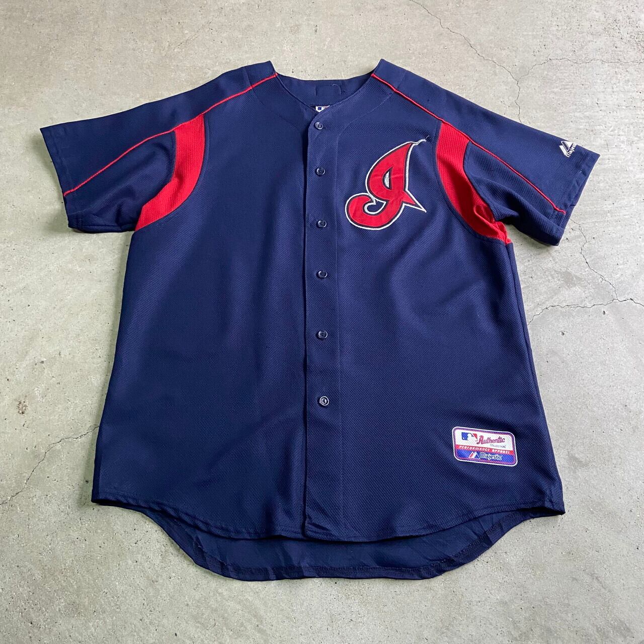 90年代 USA製 MLB クリーブランド・インディアンス メッシュ ベースボールシャツ メンズL 古着 90s ヴィンテージ ビンテージ  Cleveland Indians ネイビー 紺【ゲームシャツ】【VC】【HA10】【cs2212-20a】【FSS2308-30】 | cave  ...