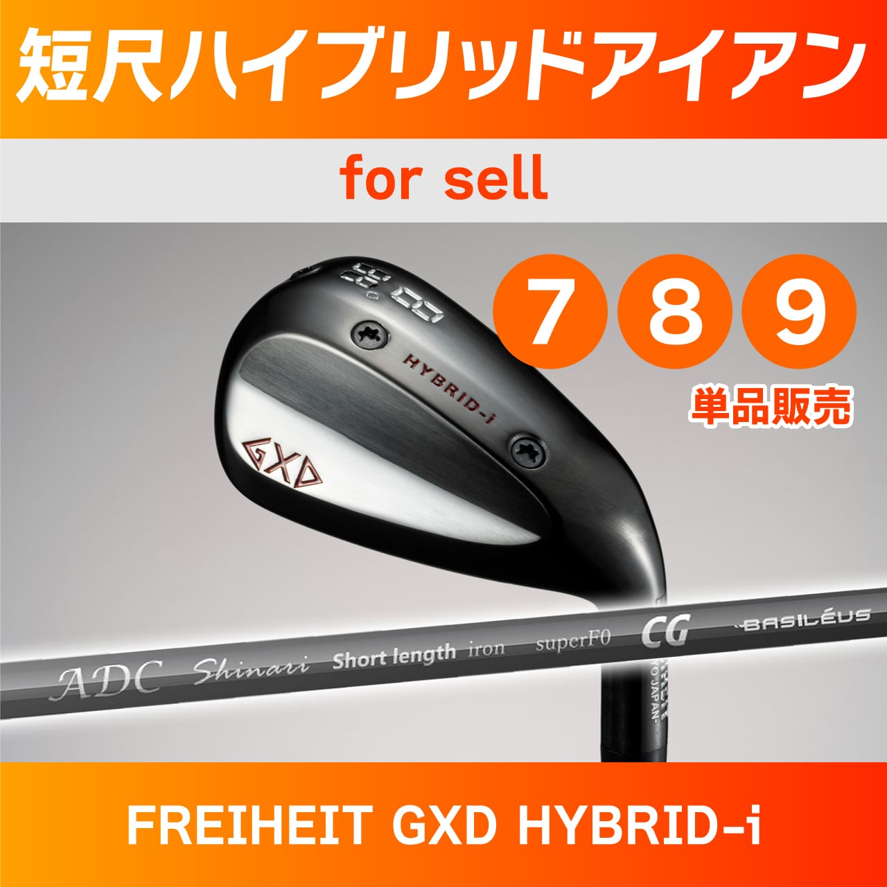 チップゴルフ 短尺 FREIHEIT GXD 105P FORGED IRON-