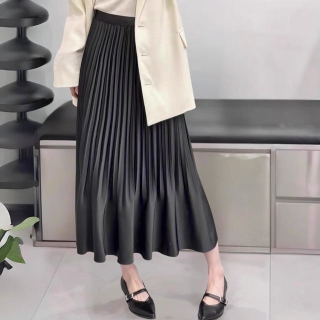 シャイニープリーツスカート♢全3色　10539