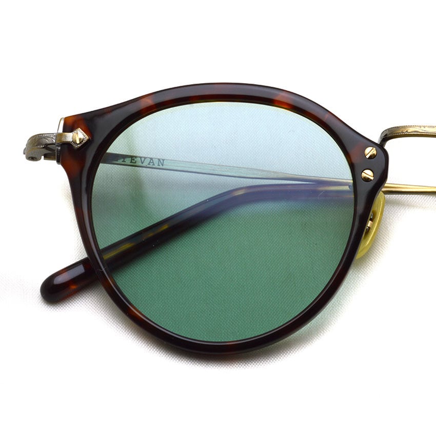 EYEVAN / E-0505 Sun / TORTAG - Lt.Green トータス・べっこう柄