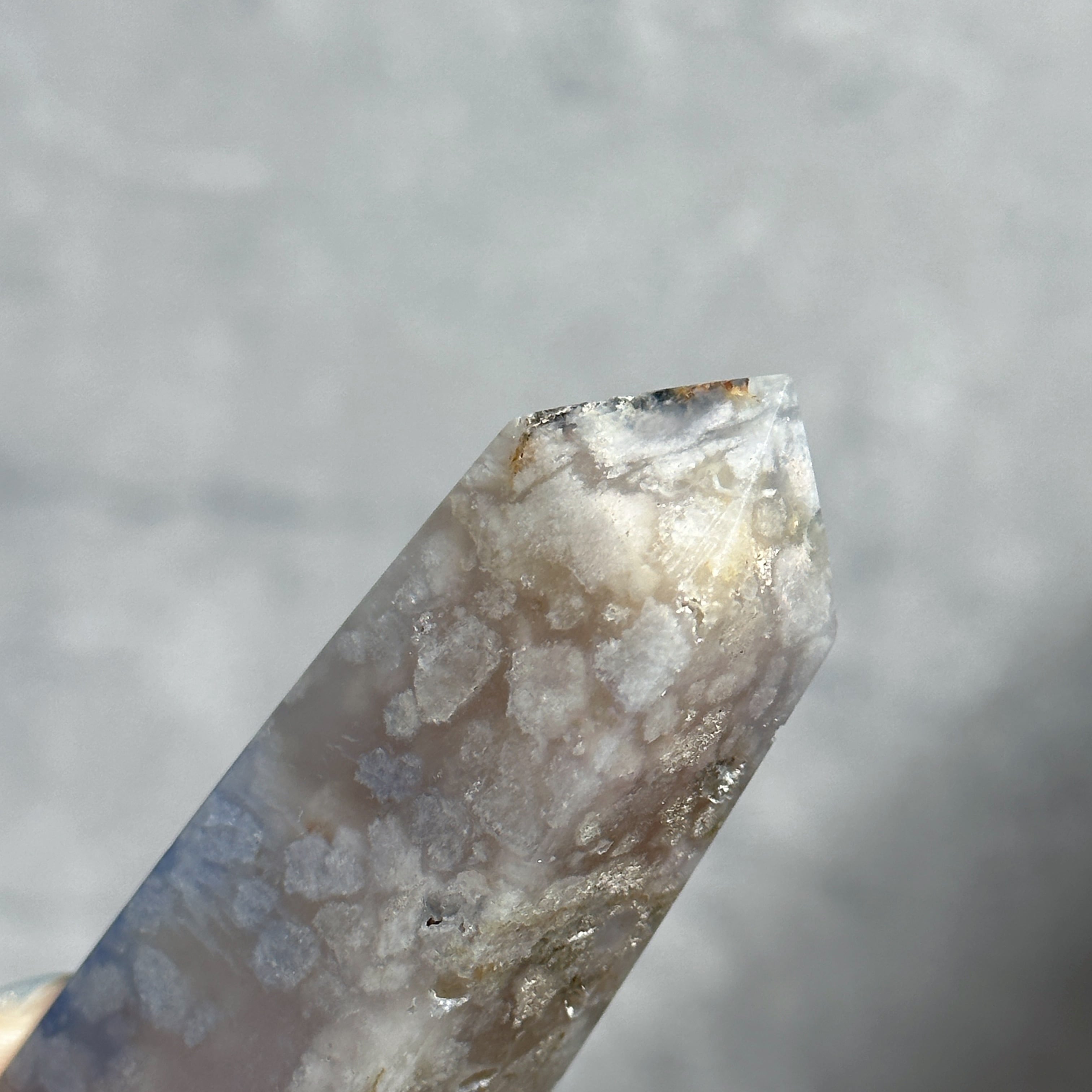 ブルーフラワーアゲート タワー型 11◇Blue Flower agate◇天然石