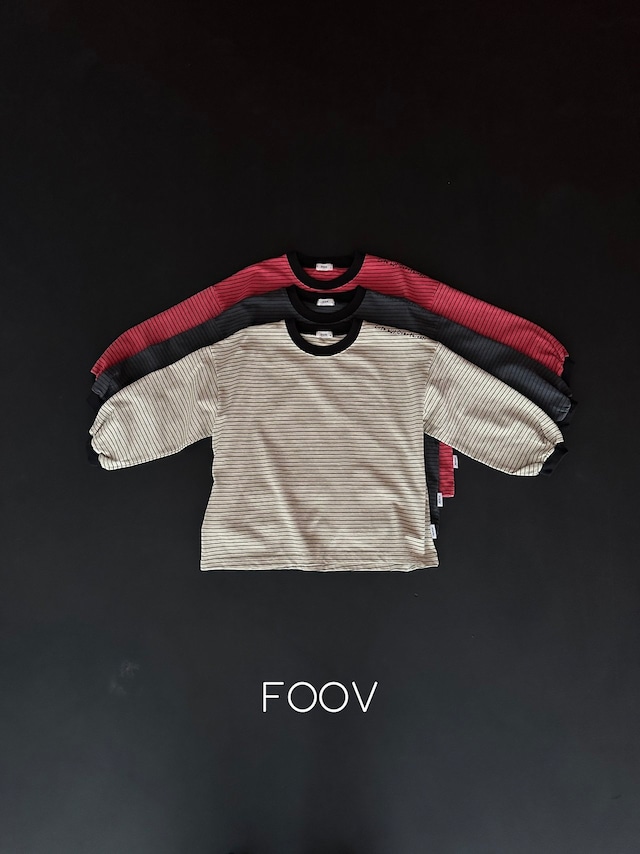 【取寄】foov|stripe pigment tee|ストライプピグメントTシャツ|S-JM|kids&jr|26 autumn