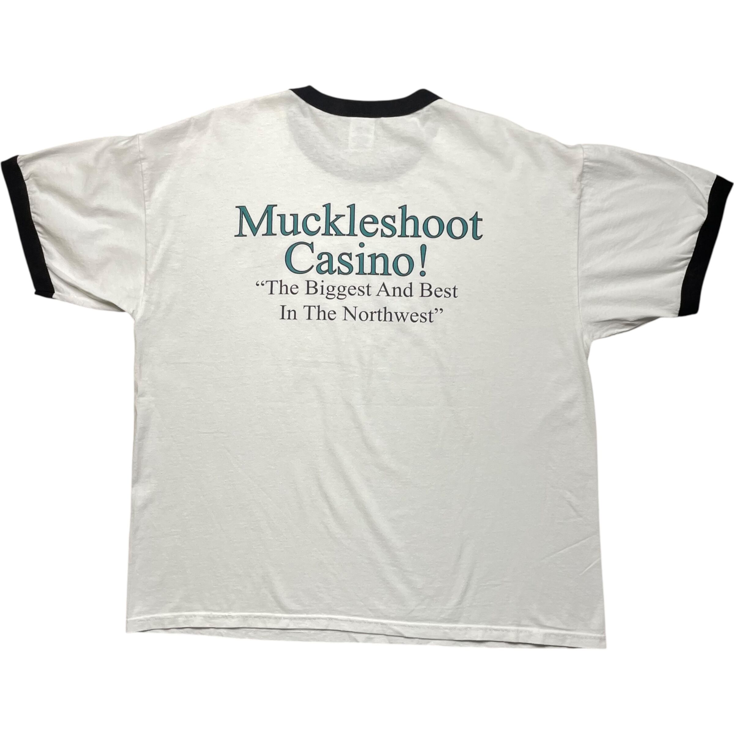 《XL》GILDAN ギルダン リンガーTシャツ マクルシュートカジノ 両面プリント no.8391