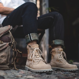 Sand Suede Lace-Up Boots / サンド スエード レースアップ ブーツ