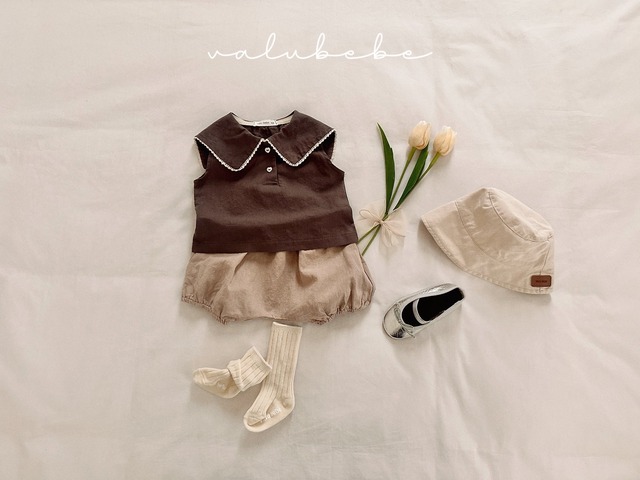 《予約》送料無料【valu bebe】Big Collar Blouse