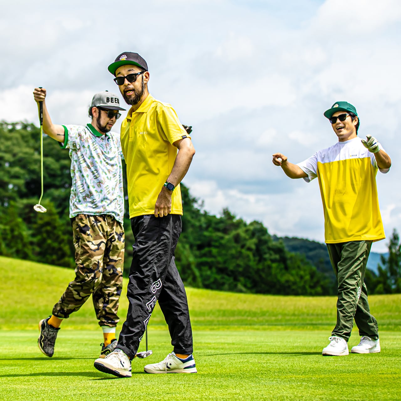 ✨美品/スカル装飾✨48(L) MARK&LONA ゴルフ ポロシャツ 黄色 ✨美品/スカル装飾✨48(L) MARK&LONA ゴルフ ポロシャツ 黄色