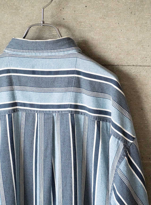 "FADED GLORY" 1990s Multi stripe shirt