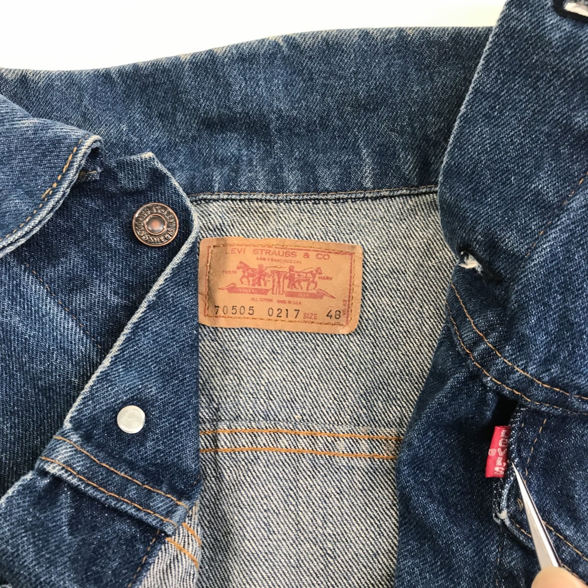 LEVI'S リーバイス 80〜 90年代あたり 70505-0217 スモールe LEVI'S リーバイス 80〜 90年代あたり 70505-0217 スモールe