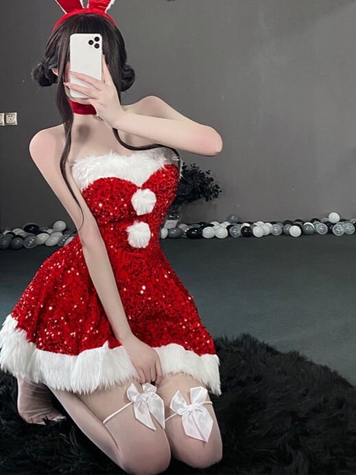 きらきらスパンコールセクシーサンタV05036