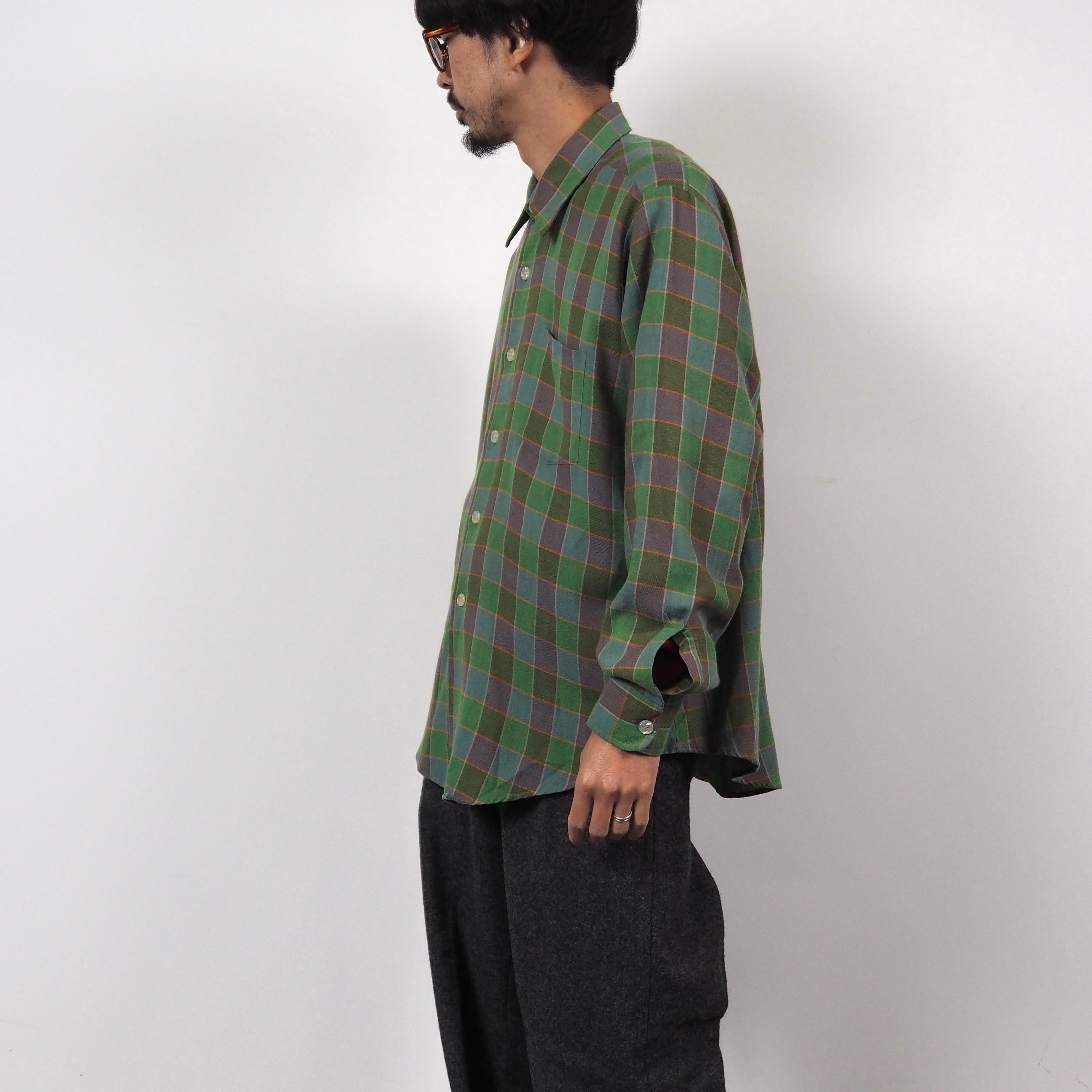 70's TOWNCRAFT Plus PENN PREST shirt L タウンクラフトプラス